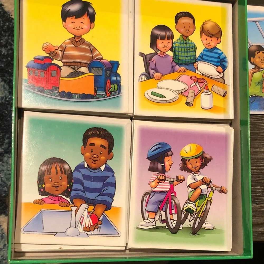 Learning to Sequence Kids Educational Card Game 3-scene sets